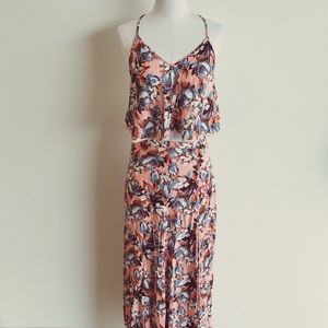 Watercolor floral maxi set